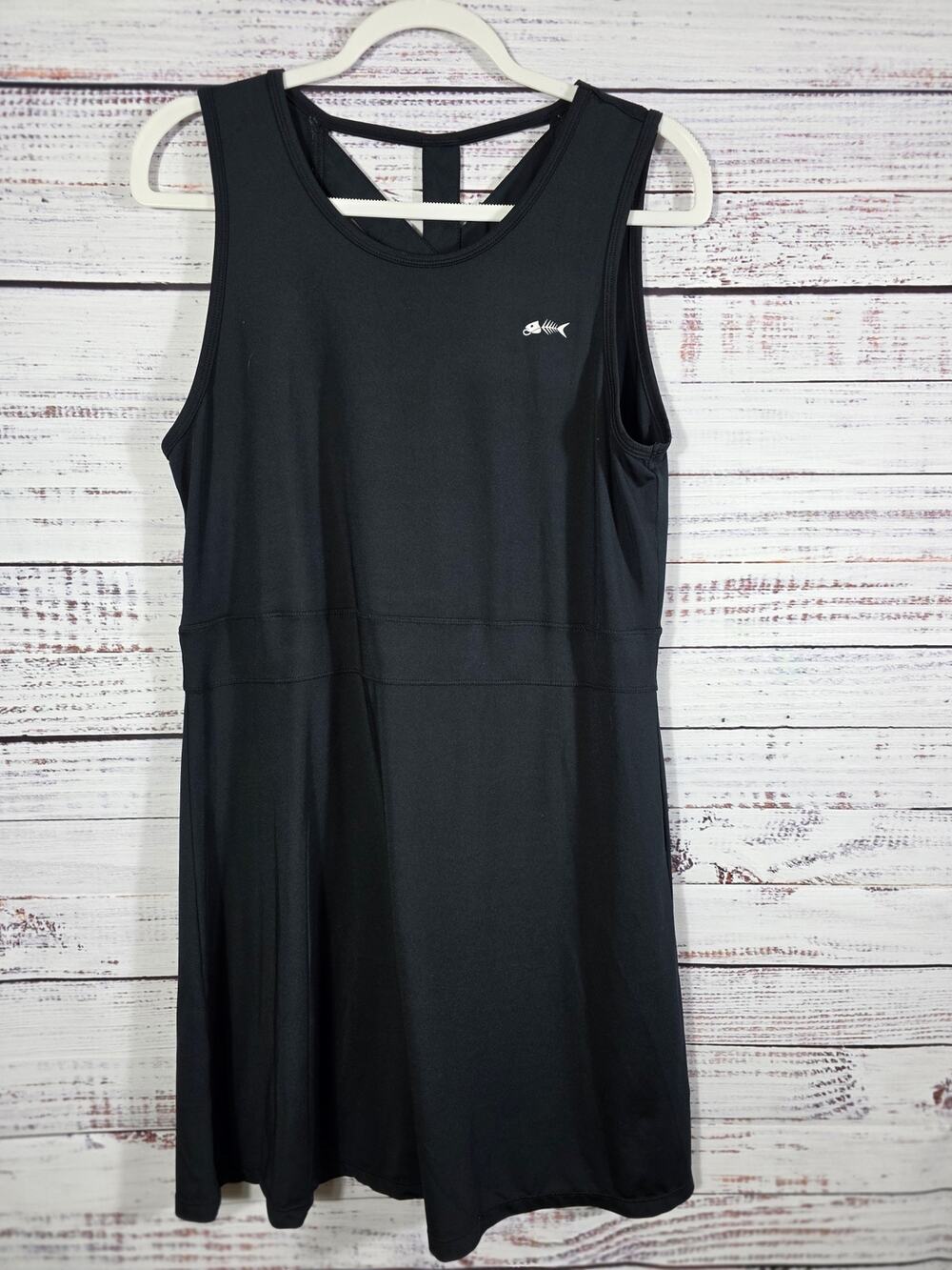 Silver Bait Women's Large Black Active Dress Sleeveless Strappy Back Athletic